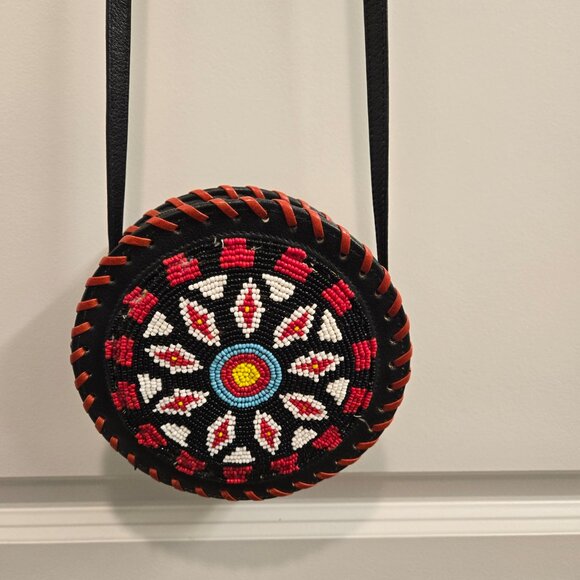 Vivian Sender Small Round Beaded Bag - Picture 3 of 6